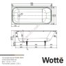 Wotte Start 1700х750х458  ванна чугунная (БП-э0001104)