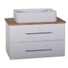 Комплект мебели ASB-Woodline Санди 80 белый/дуб золотистый (10866/10881/21756)