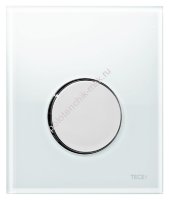 Кнопка смыва Tece Loop Urinal 9242660 белое стекло, кнопка хром