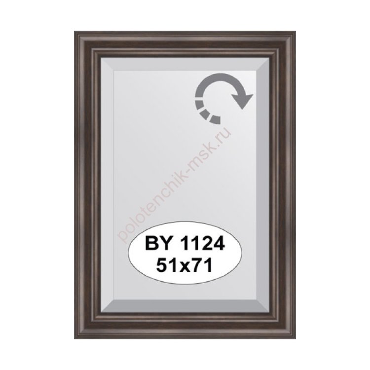 Зеркало в багетной раме фацетом EVOFORM BY 1124 (51х71 см)