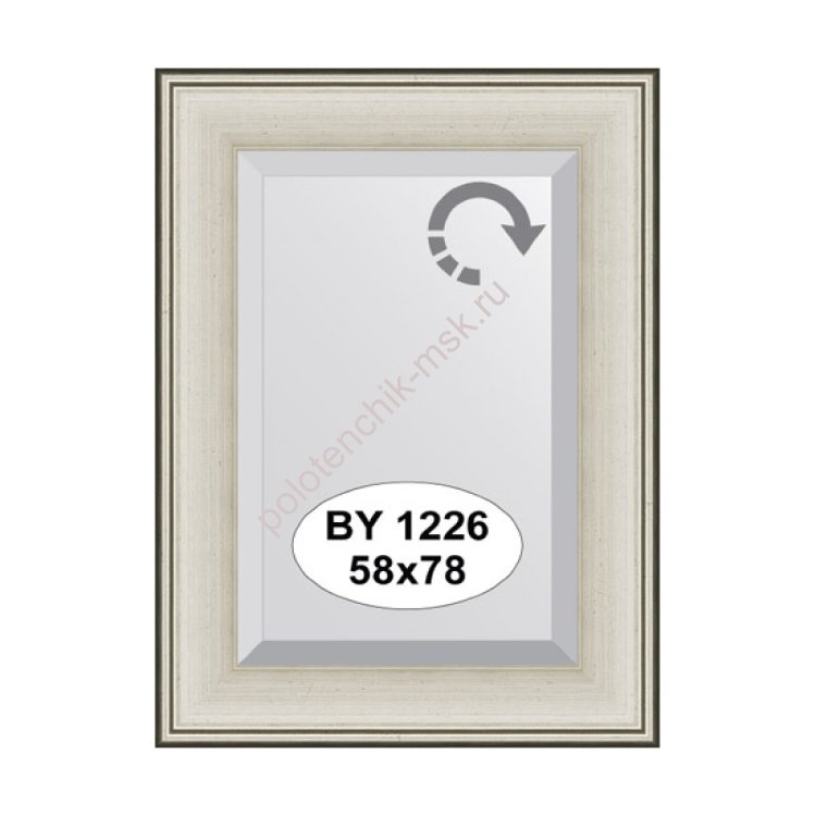 Зеркало в багетной раме фацетом EVOFORM BY 1226 (58х78 см)