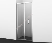 Душевая дверь WasserKRAFT (Германия), Weser 78F04 , универсальная, 90х200 см, гармошка