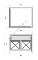 Комплект мебели ASB-Woodline Монте 100 (10777/10792/22322)