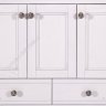 Комплект мебели ASB-Woodline Салерно 105 белый/патина серебро (9697/19251/9692)