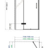 Душевой уголок WasserKRAFT (Германия), Aller 10H07LWHITE, прямоугольник, 120х90х200 см, с левой распашной дверью на петлях
