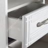 Комплект мебели ASB-Woodline Берта 85 белый/патина серебро (10123/9118/10121)