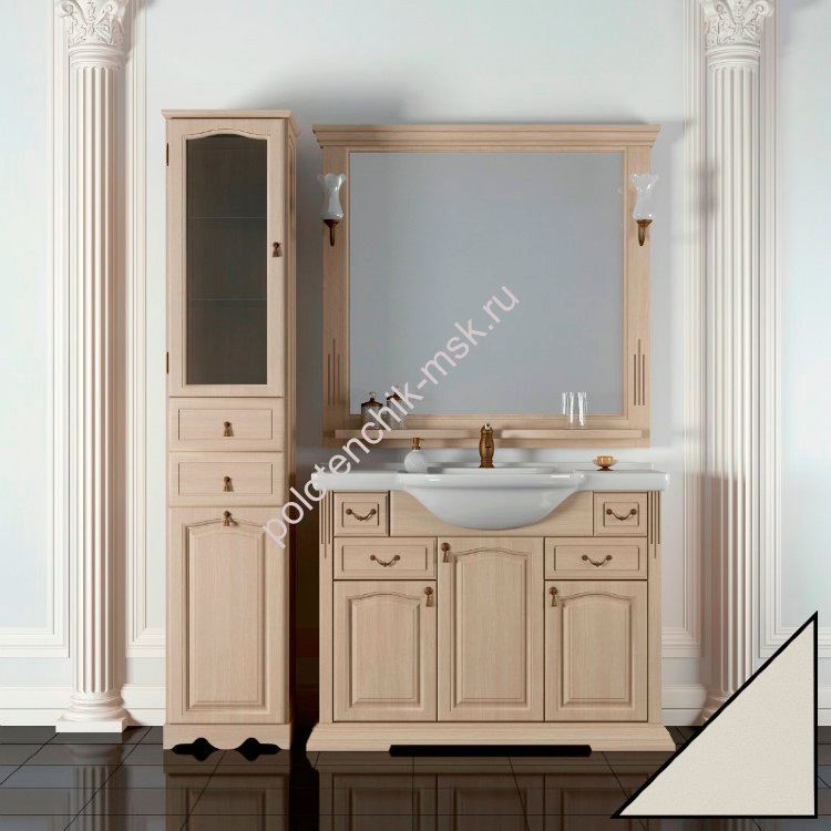 Мебель для ванной Opadiris Риспекто 100 слоновая кость
