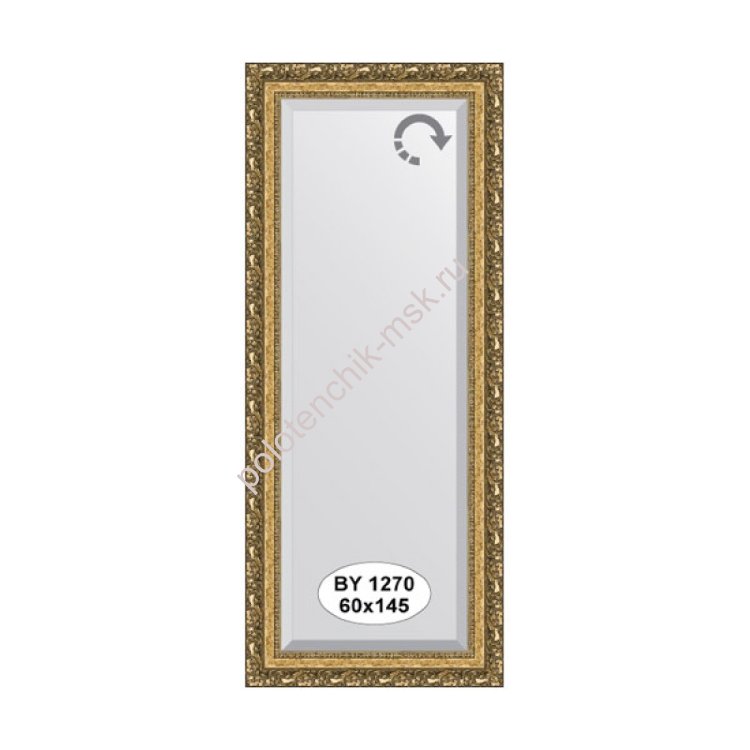 Зеркало в багетной раме фацетом EVOFORM BY 1270 (60х145 см)