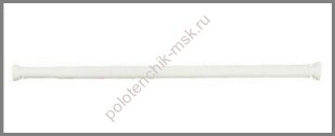 Карниз для ванной (без сверления) Adah 003 белый (Польша)140-250см