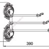 Полотенцедержатель поворотный тройной Hayta Antic Brass 13930-3/VBR