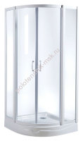 Душевой уголок Am.Pm Sense 90х90 профиль белый, прозрачное стекло, с поддоном