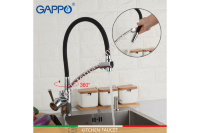 Gappo G4398-11 Смеситель для кухни с подключением фильтра, гибким изливом