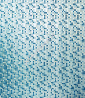 Штора для ванной Bacchetta 180х200 ПВХ Mosaico синяя