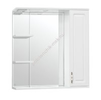 Зеркало-шкаф Style Line Олеандр-2 75/С Люкс белый