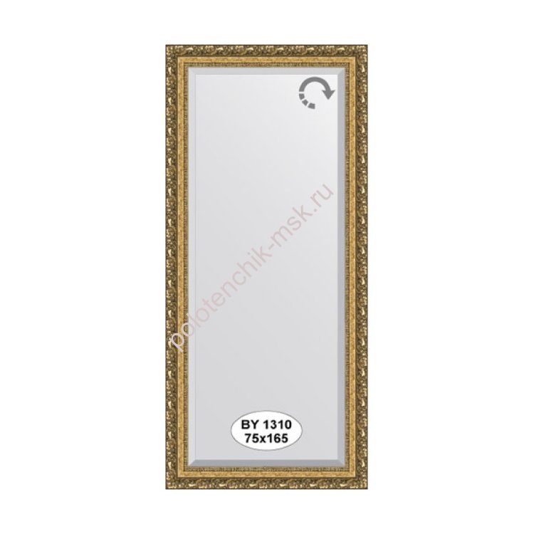 Зеркало в багетной раме фацетом EVOFORM BY 1310 (75х165 см)